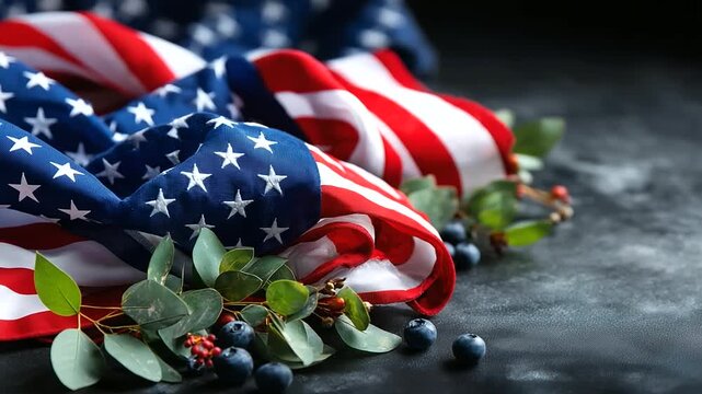 Explore vibrant hues of patriotic flag and symbolic significance, red white blue colors, national pride, freedom representation, with copy space