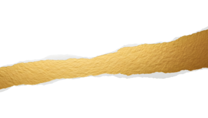 Torn gold foil Paper with Distressed Edges