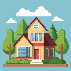 vector illustration of a house