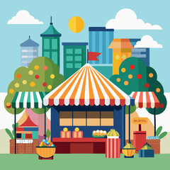 circus tent in the park