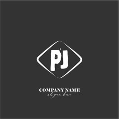 Vector PJ illustration of a logo for a company background abstract
