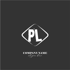 Vector PL illustration of a logo for a company background abstract