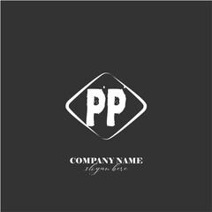 Vector PP illustration of a logo for a company background abstract