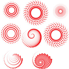 seamless pattern with circles and dots