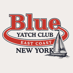 Blue Yatch Club East Coast Newyork.eps