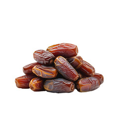 Fresh Dates Fruit Pile Natural Healthy Food Isolated Transparent Background