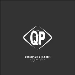 Vector QP illustration of a logo for a company background abstract
