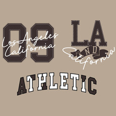 Urban Los Angeles California Embroidery Patch.eps