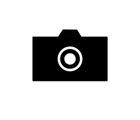 black camera icon on transparent background png