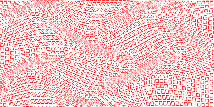 
simple red outline rectangle dot wave pattern for banner poster background.