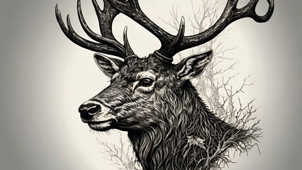 deer head silhouette