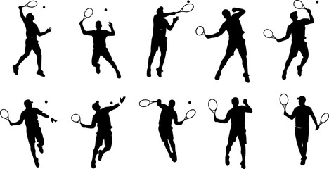 Badminton Shuttlecock Icon Set &ndash; Feather Shuttle Sports Symbols