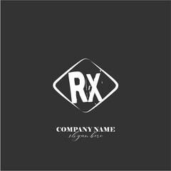Vector RX illustration of a logo for a company background abstract