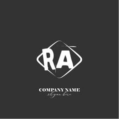 Vector RA illustration of a logo for a company background abstract