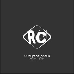 Vector RC illustration of a logo for a company background abstract