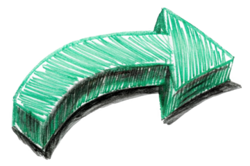 Rustic Marker Style Arrow Pointer for Presentation Flow