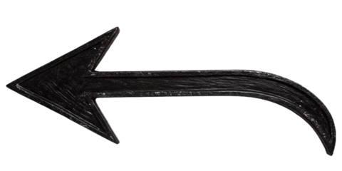  Hand-Drawn Arrow with Dimensional Effect