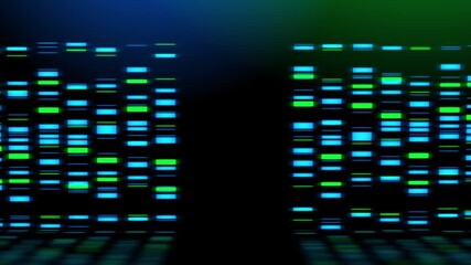Abstract glowing digital data visualization displays binary code information concept - Powered by Adobe