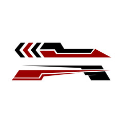 Modern Sticker Vector logo template for cars that is simple and elegant.