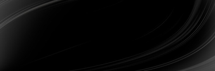 Black gray satin dark fabric texture luxurious shiny that is abstract silk cloth panorama...