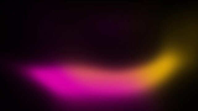 Abstract black background with glowing pink and orange soft blurred fluid gradient shapes