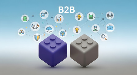 B2B Business &ndash; Professional Corporate Partnership and Enterprise Concept