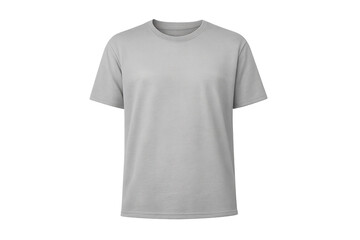 Heather Gray Short Sleeve T-Shirt with a transparent background mockup.