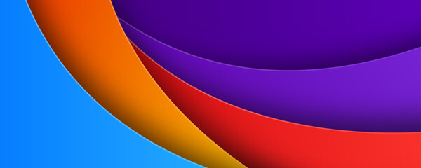 3D colorful abstract background overlap layer on bright space with flowing waves effect decoration. Modern graphic design element cutout style concept for web, art, flyer, card, or brochure cover