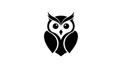 Cute cartoon vector illustration of a wild horse, fox, and abstract owl character with nature-inspired tattoo art design elements and animal silhouette icons