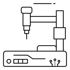 Robotic Surgery Graphic Showing Precision Medical Robot Technology For Surgical Procedures