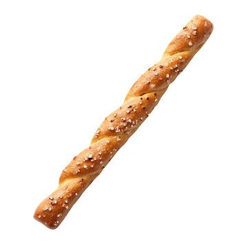 Pretzel stick isolated on transparent background