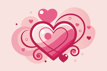 heart with floral ornament