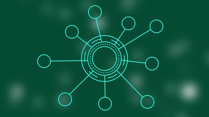 digital networking concept, digital network marketing icon , networking and connection technology icons. business or Sales growth concept animation. Motion graphics of network concept. - Powered by Adobe