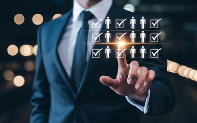 Executive Managing Virtual Talent Pool Using Interactive Digital Interface for Recruitment