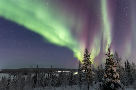Polarlichter in Finnland