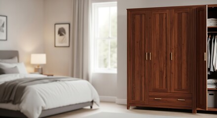Shop wooden wardrobe designs for bedroom furniture storage solutions online modern home decor ideas sale