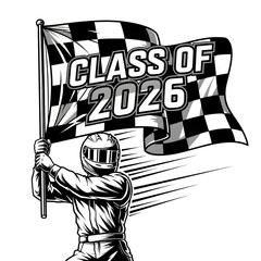Class of 2025 isolated on transparent background
