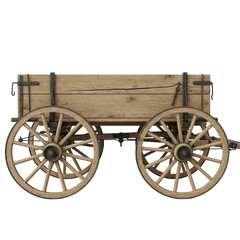 Obraz premium Antique wooden wagon