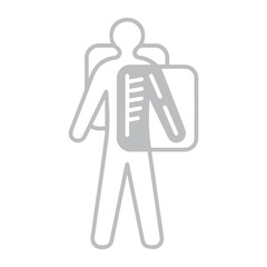 Human X-ray Body Scan Icon
