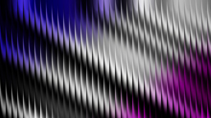 Abstract wavy pattern design with vibrant colors and smooth gradients creating a visually striking effect for modern backgrounds and artistic projects, showcasing dynamic movement and fluidity © Muin
