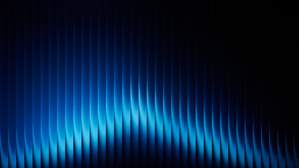 Vibrant blue wavy lines pattern on a dark background creating a striking and modern design ideal for digital art and graphic projects that require depth and contrast © Rahman