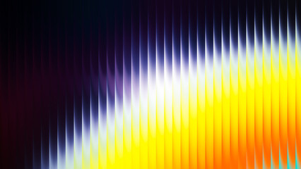 Colorful abstract wave design featuring a gradient of yellow, white, and purple tones creating a striking visual impact on a dark background for artistic and creative projects