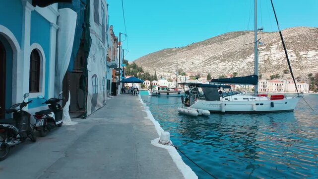 Scenic view of Kastellorizo (Megisti Island) in Greece