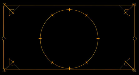 floral golden line frame, botanical gold border black, leafy golden frame artwork, flower line art gold trim, natural ornamental golden corners, elegant floral outline gold, botanical decor border gol © QPIXEL