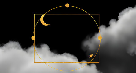 floral golden line frame, botanical gold border black, leafy golden frame artwork, flower line art gold trim, natural ornamental golden corners, elegant floral outline gold, botanical decor border gol © QPIXEL