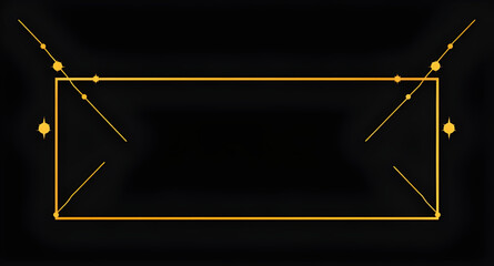 floral golden line frame, botanical gold border black, leafy golden frame artwork, flower line art gold trim, natural ornamental golden corners, elegant floral outline gold, botanical decor border gol © QPIXEL