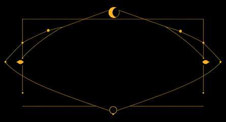 golden line frame luxury border, thin metallic outline on black, premium gala event border, shimmering gold trim frame, elegant golden frame glossy effect, boutique branding gold line, golden rectangl