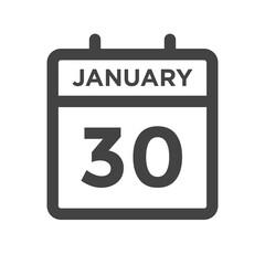 January 30 Calendar Day or Calender Date Deadline or Appointment