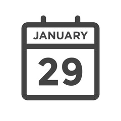 January 29 Calendar Day Calender Date for Deadline or Appointment