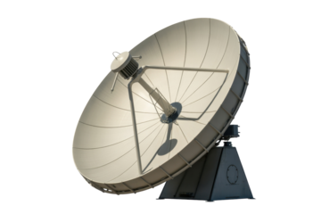 Satellite dish for telecommunications